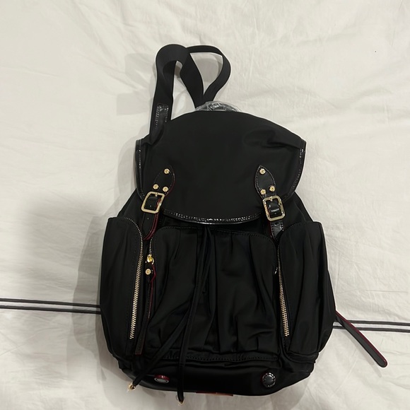 MZ Wallace Bags Mz Wallace Marlena Black Backpack With Gold